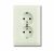 Розетка ABB Basic 55 2-мест. в сборе с корпусом с З/К скр. уст-ки16А 220-250В IP20 белый
