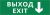 Пиктограмма ДСО-101-IP65-Н "Выход - вниз" Пиктограмма ДСО-101-IP65-Н "Выход - вниз"