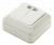 Выключатель 2кл с подсв о/у белый IP20 7123-W Bolleto IN HOME (10/200)