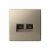 Розетка 2гн комп+комп RJ45+RJ45 с/у шампань механизм кат.6А ArtGallery Systeme Electric (1/5/20)