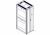 Шкаф Systeme Electric, серия Uniprom, 48U-750/1070, боковые панели 4шт, черный