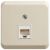 Розетка 1гн комп RJ45 о/у крем кат.5е IP20 Этюд Systeme Electric