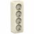 Розетка 4гн с З/К шторки о/у молочный изол.пласт. 16А  IP20 Blanca Systeme Electric