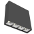 Светодиодный светильник VARTON DL-Box Reflect Multi 1x4 накладной 10 Вт 4000 К 150х40х150 мм RAL9005 черный муар 36°