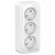 Розетка 3гн без З/К о/у белый изол.пласт. 16А IP20 Blanca Systeme Electric (1/6/36)