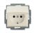 Розетка ABB Basic 55 1-мест. в сборе с корпусом с З/К скр. уст-ки16А 220-250В с крышкой IP44 белый