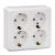 Розетка 4гн с З/К шторки о/у белый 16А IP20 Этюд Systeme Electric  (1/5)