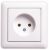 Розетка 1гн без З/К с/у белый в сборе 16А W59  Schneider Electric (1/10)