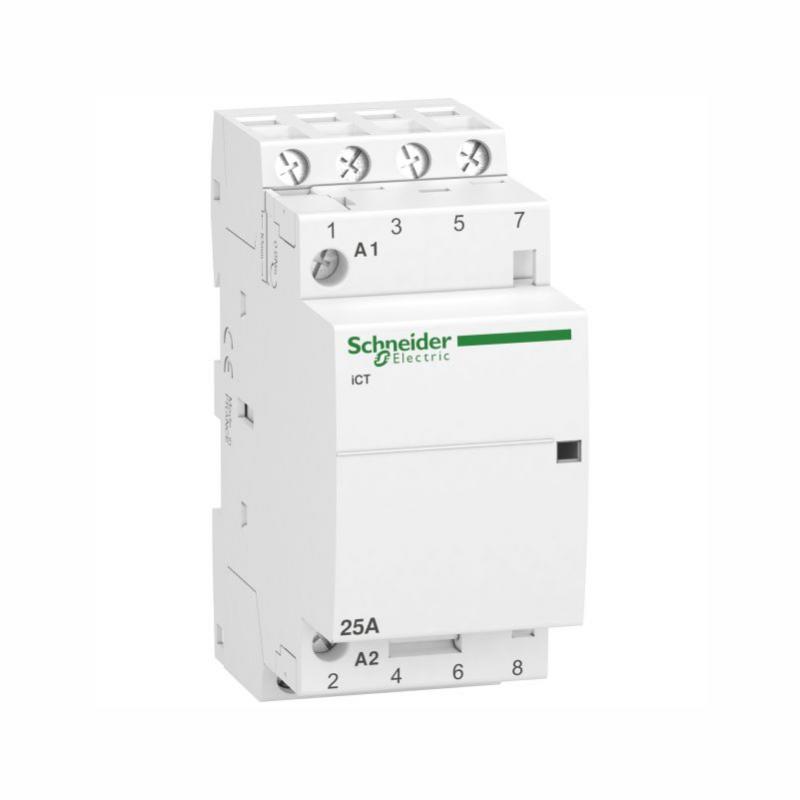 Контактор модульный 4Р 25А 4НО 230/240В iСТ Acti9 Schneider Electric A9C20834