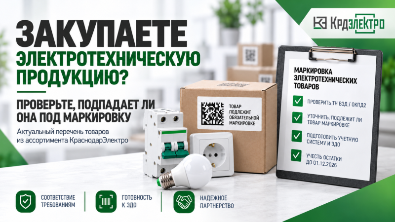 Закупаете электротехническую продукцию? Проверьте, подпадает ли она под маркировку